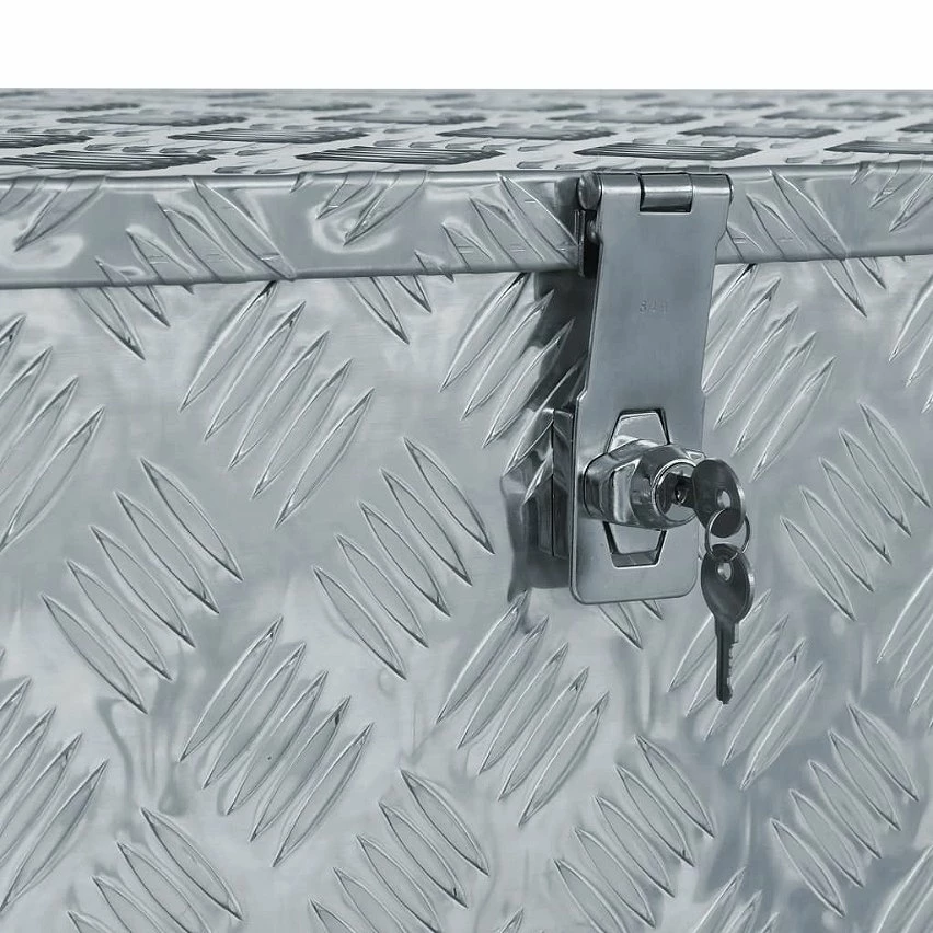 Hot Sale 🥰 vidaXL Boîte en aluminium 110,5 x 38,5 x 40 cm Argenté 😀 3 Hot Sale 🥰 vidaXL Boîte en aluminium 110,5 x 38,5 x 40 cm Argenté 😀 – Image 3