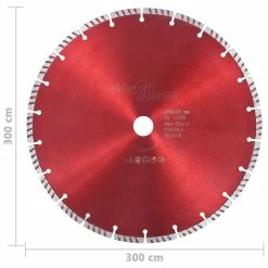 Flash Sale 💯 vidaXL Disque de coupe diamanté avec acier turbo 300 mm 🛒 -Sam Outillage STORE 8718475718321 3