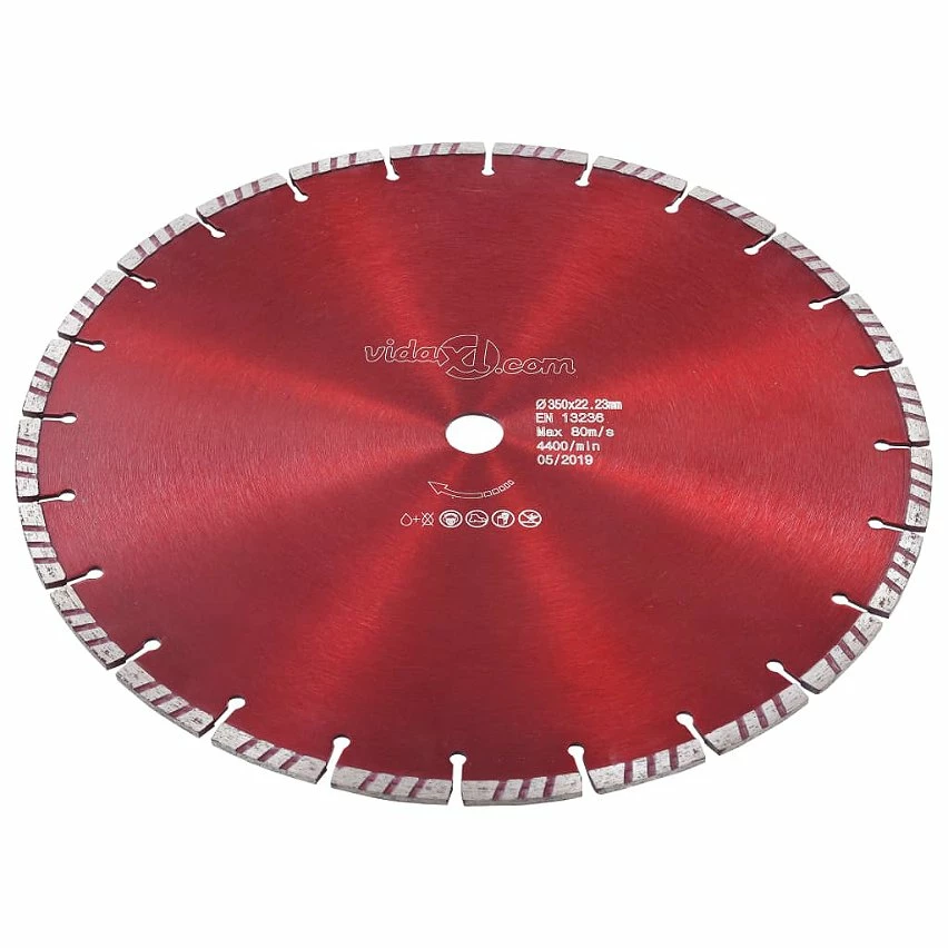 Best reviews of 🔔 vidaXL Disque de coupe diamanté avec turbo Acier 350 mm 😍 2 Best reviews of 🔔 vidaXL Disque de coupe diamanté avec turbo Acier 350 mm 😍 – Image 2