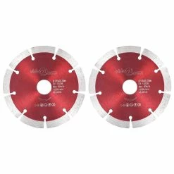 New 😉 vidaXL Disques de coupe diamantés 2 pcs Acier 125 mm 🎉