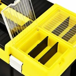 Buy 🔥 vidaXL Boîte à outils Plastique 595x337x316 mm Jaune 😀 -Sam Outillage STORE 8719883868950 3