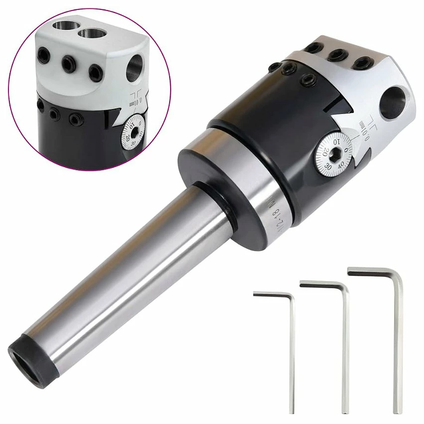 Cheap 🎁 vidaXL Tête d'alésage 50 mm et tige de perçage MT3 de fraisage à tour 🧨 1 Cheap 🎁 vidaXL Tête d'alésage 50 mm et tige de perçage MT3 de fraisage à tour 🧨