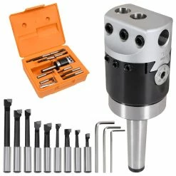 Best Pirce 🔥 vidaXL Jeu d'outils d'alésage 15 pcs 50 mm Tête d'alésage MT2-F1-12 👏