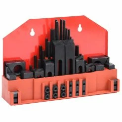 Deals 🔥 vidaXL Ensemble de serrage 58 pcs Acier Rainure en T M8 😍