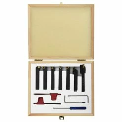 Outlet ⭐ vidaXL Jeu d’outils de tournage indexables 12 pcs 8x8 mm 70 mm 🤩 -Sam Outillage STORE 8720286025307 3