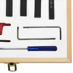 Outlet ⭐ vidaXL Jeu d’outils de tournage indexables 12 pcs 8x8 mm 70 mm 🤩 -Sam Outillage STORE 8720286025307 4