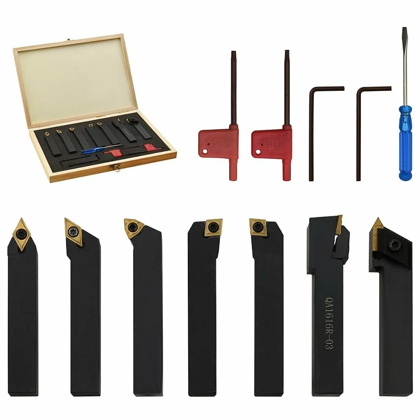 Deals 💯 vidaXL Jeu d’outils de tournage indexables 12 pcs 16x16 mm 100 mm 🎉 2 Deals 💯 vidaXL Jeu d’outils de tournage indexables 12 pcs 16x16 mm 100 mm 🎉 – Image 2