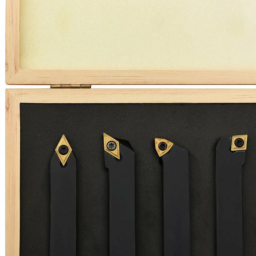 Deals 💯 vidaXL Jeu d’outils de tournage indexables 12 pcs 16x16 mm 100 mm 🎉 3 Deals 💯 vidaXL Jeu d’outils de tournage indexables 12 pcs 16x16 mm 100 mm 🎉 – Image 3