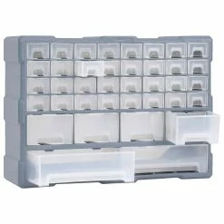 Cheap 😉 vidaXL Organisateur multi-tiroirs avec 40 tiroirs 52x16x37,5 cm 🥰 -Sam Outillage STORE 8720286058725 3