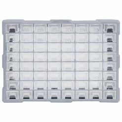 Promo 👏 vidaXL Organisateur multi-tiroirs avec 64 tiroirs 52x16x37,5 cm ✨ -Sam Outillage STORE 8720286058749 4