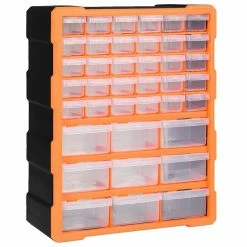 Wholesale ❤️ vidaXL Organisateur multi-tiroirs avec 39 tiroirs 38x16x47 cm 😍