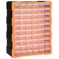 Cheapest ❤️ vidaXL Organisateur multi-tiroirs avec 60 tiroirs 38x16x47,5 cm 🛒