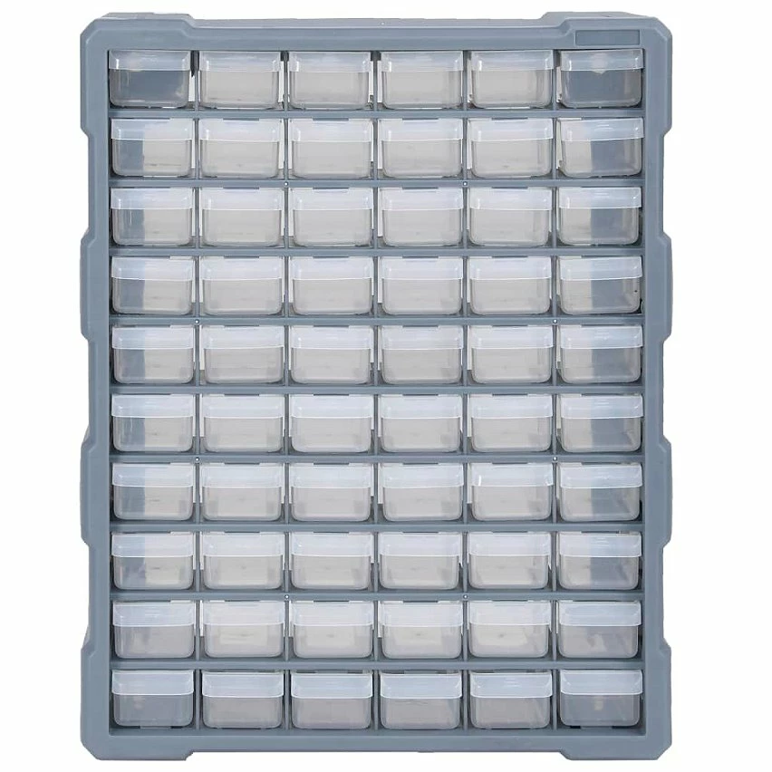 Deals ❤️ vidaXL Organisateur multi-tiroirs avec 60 tiroirs 38x16x47,5 cm 👏 3 Deals ❤️ vidaXL Organisateur multi-tiroirs avec 60 tiroirs 38x16x47,5 cm 👏 – Image 3