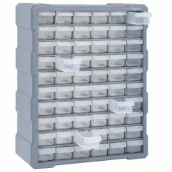 Deals ❤️ vidaXL Organisateur multi-tiroirs avec 60 tiroirs 38x16x47,5 cm 👏 9 Deals ❤️ vidaXL Organisateur multi-tiroirs avec 60 tiroirs 38x16x47,5 cm 👏 -Sam Outillage STORE 8720286058824 5