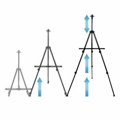 Cheap 🔥 ECD Germany Chevalet avec tablette et support pour peinture Pinceaux, sac de transport inclus 🎁 -Sam Outillage STORE 8720573073882 3