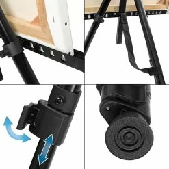 Cheap 🔥 ECD Germany Chevalet avec tablette et support pour peinture Pinceaux, sac de transport inclus 🎁 -Sam Outillage STORE 8720573073882 4