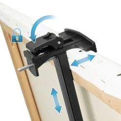 Cheap 🔥 ECD Germany Chevalet avec tablette et support pour peinture Pinceaux, sac de transport inclus 🎁 -Sam Outillage STORE 8720573073882 5